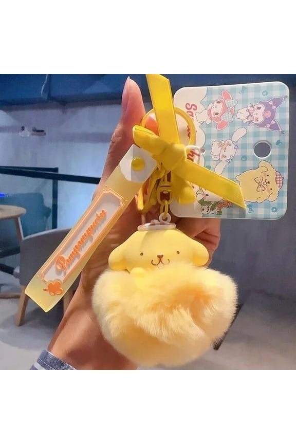 Sanrio Hello Kitty Keychain Action Anime Figures Kuromi Mymelody Pendant Cute Cartoon Doll Toys Bags Car Ornaments Birthday Gift