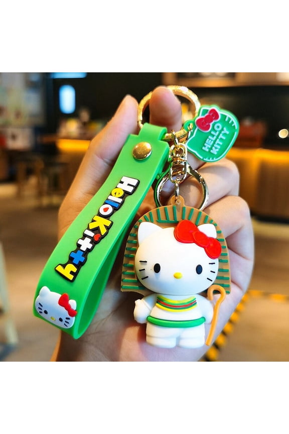 Sanrio Hello Kitty Keychain Cute Cartoon KT Cat Car Key Ring Fashion Backpack Pendant Ornaments Accessories Jewelry Holiday Gift