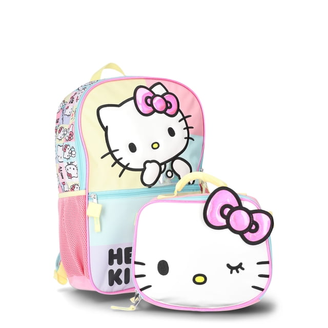 Sanrio Hello Kitty Girls 17" 2-Piece Backpack & Lunch Set, Pink