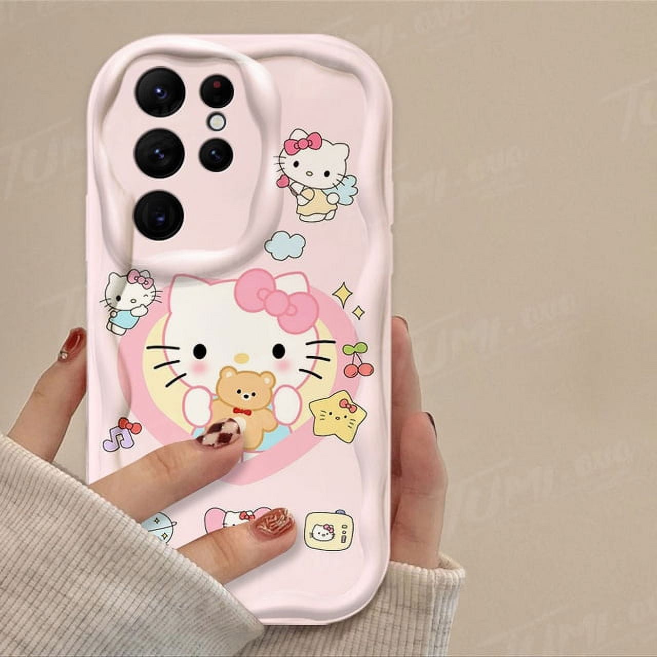 Sanrio Hello Kitty Kuromi 3D Wave Case For Samsung Galaxy S24 Ultra S23 ...