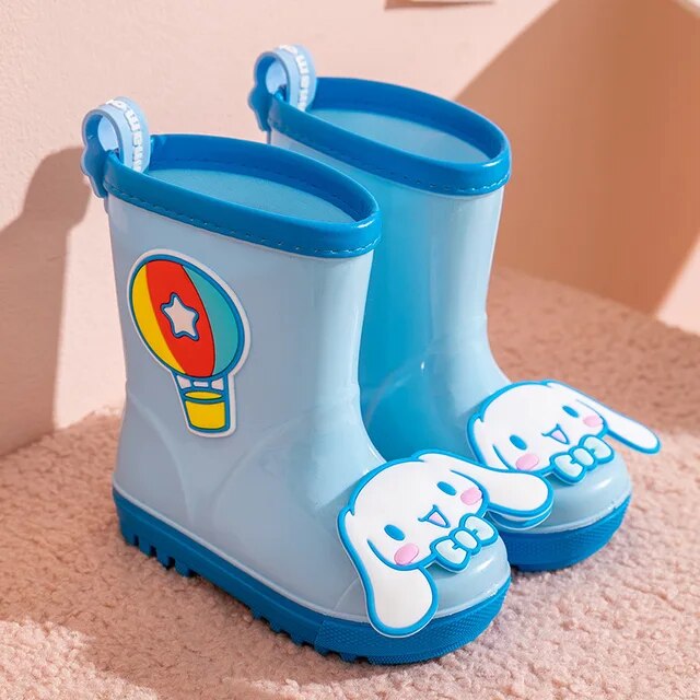 Sanrio Hello Kitty Kuromi Children Rain Boots Kids Waterproof Shoes Non
