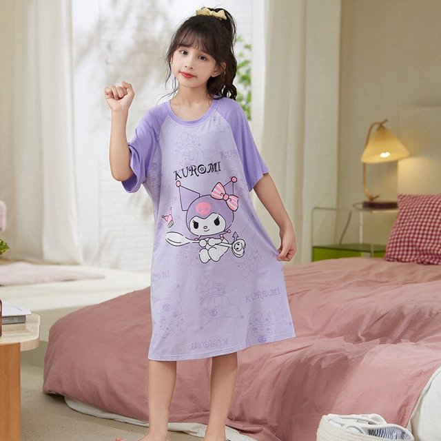 Sanrio Hello Kitty Kuromi Cinnamoroll Kids Pajamas Anime Cartoon My ...