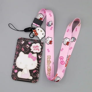 Hello Kitty Inspired Retractable Reel ID Badge Holder/Name Tag Holder Pink  Bow