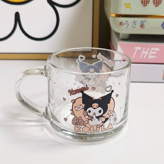 Sanrio Hello Kitty Kuromi My Melody Cinnamoroll Cartoon Water Cup Breakfast Cup