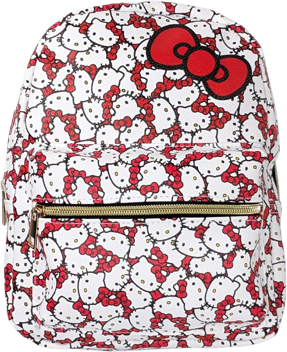 Sanrio Hello Kitty Large Backpack 16 Inches Leatherette All-over In-print Backpack