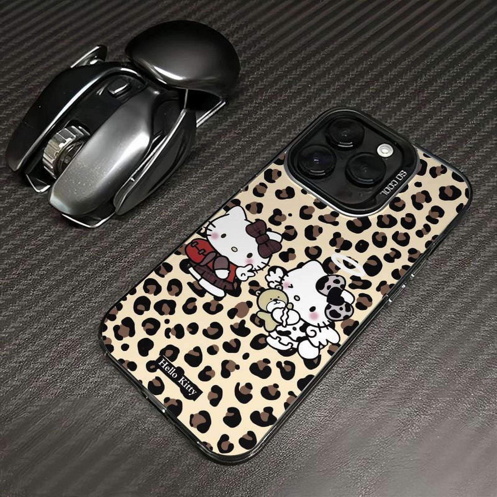 Sanrio Hello Kitty Leopard Print Phone Case For iPhone 15 14 13 11 12 Pro Max XS XR X 12 13Mini 7 8 Plus Shockproof Cover Y2K tzw Sanrio Hello Kitty Leopard Print Phone Case For iPhone 15 14 13 11 12 Pro Max XS XR X 12 13Mini 7 8 Plus Shockproof Cover Y2K tzw