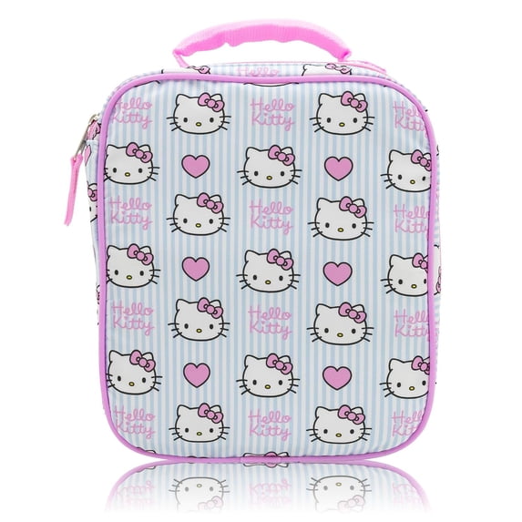 Sanrio Hello Kitty Lunch Box for Girls, Insulated Lunch Bag, All-Over Print
