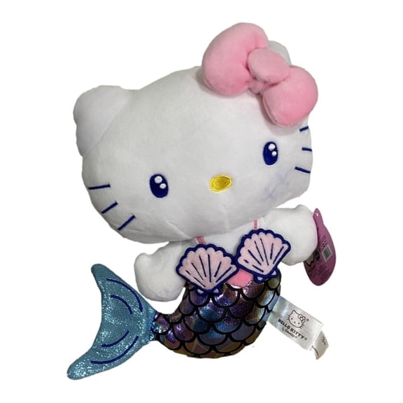 Sanrio Hello Kitty Mermaid Plush Toy, Polyester Multicolor, 10"