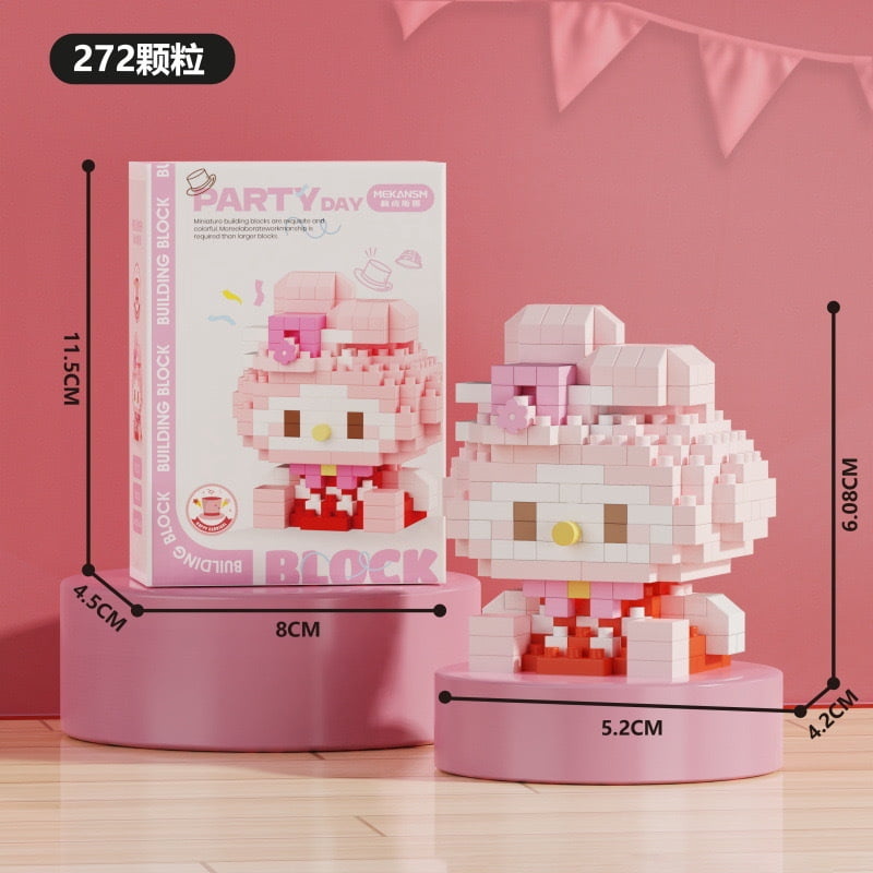 Sanrio Hello Kitty Micro Building Block Pochacco Cinnamoroll Kuromi ...
