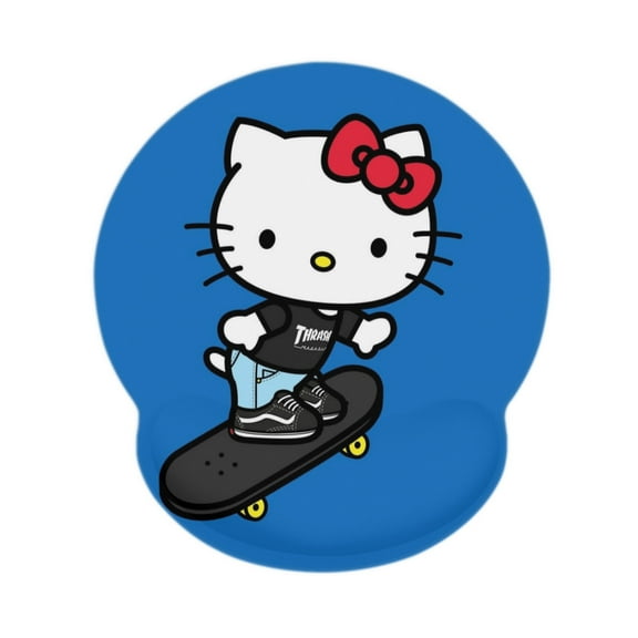 Sanrio Hello Kitty Mouse Pad Wrist Support Game Accessory Pad Cute Design Mouse Pad Non-slip Silicone Fun Pad Ergonomic Gel Mouse Pad with Wrist Rest for Gaming and Gifts