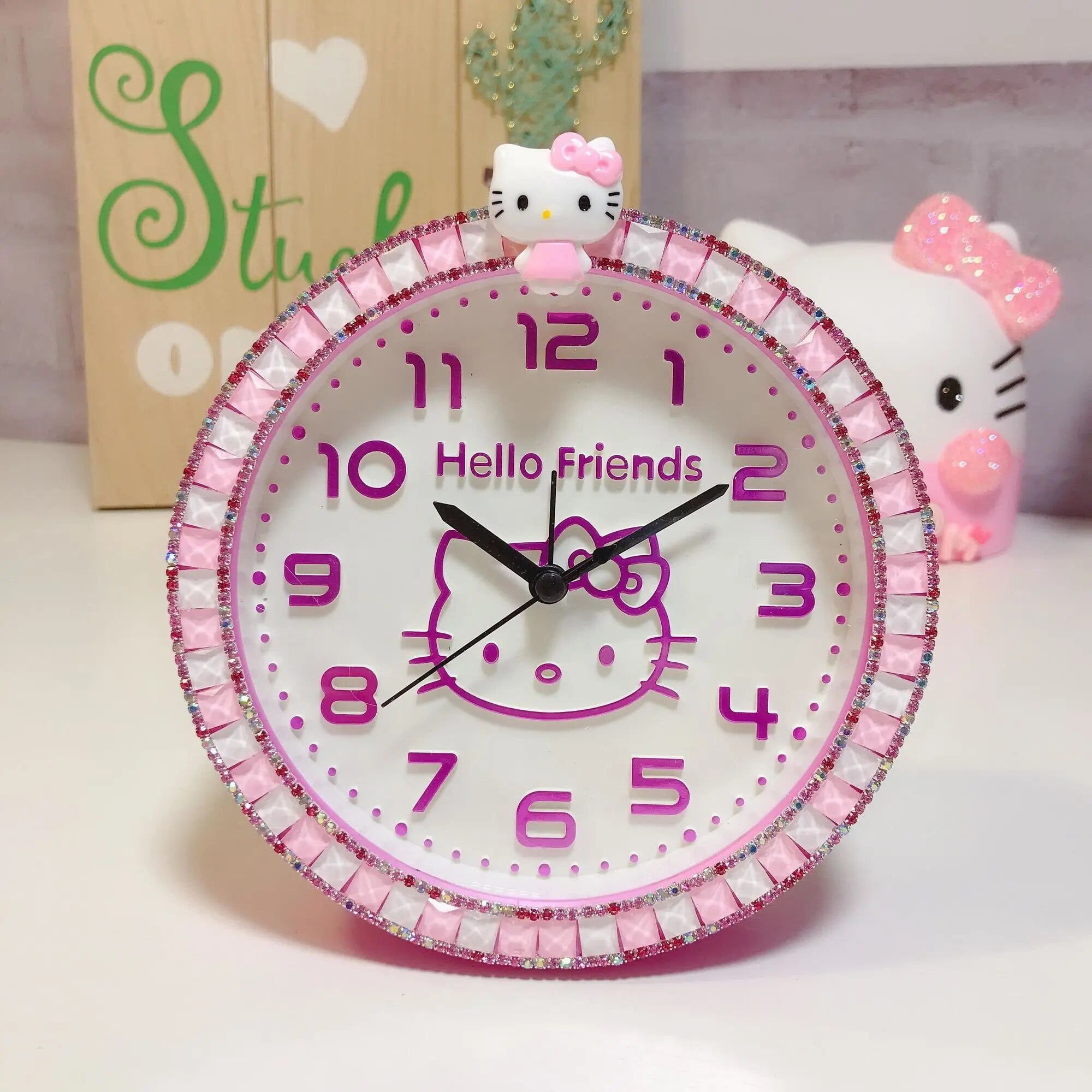 Sanrio Hello Kitty Mute Creative Cartoon Alarm Clock Y2k Students