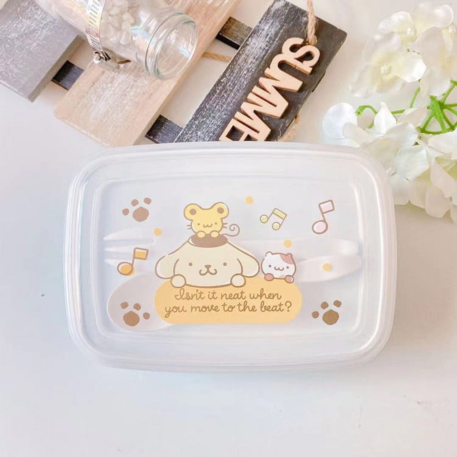 Sanrio Hello Kitty My Melody Kuromi Plastic Lunch Box Cartoon Anime ...