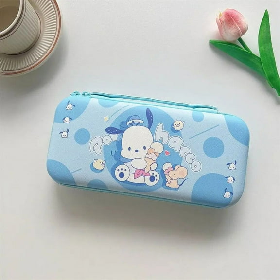 Sanrio Hello Kitty My Melody Kuromi PomPomPurin Switch Game Console Storage Bag Kawaii Anime Switch Oled Universal Storage Box