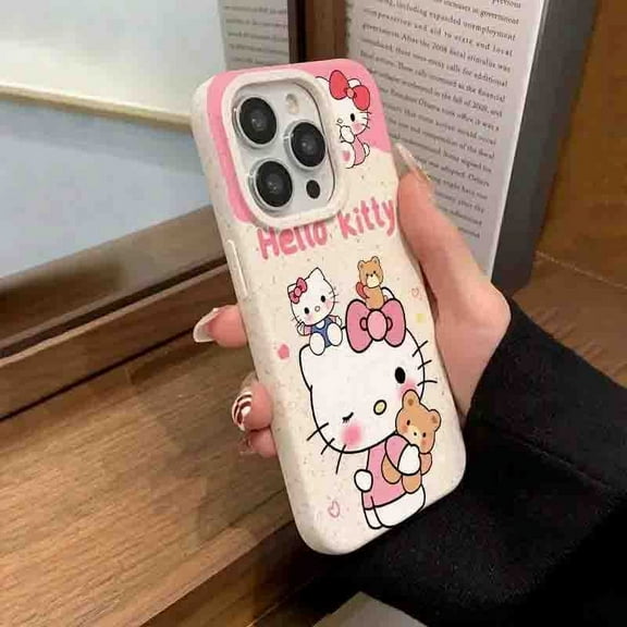 Sanrio Hello Kitty My Melody Phone Case For iPhone 15 14 13 12 11 Pro Max XR XS MAX 7 8 Plus Y2K Girl Kawaii Cartoon Back Cover