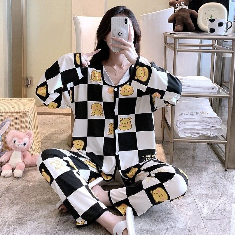 Sanrio Hello Kitty New Pajamas Women s Kawaii Disney Pooh Bear