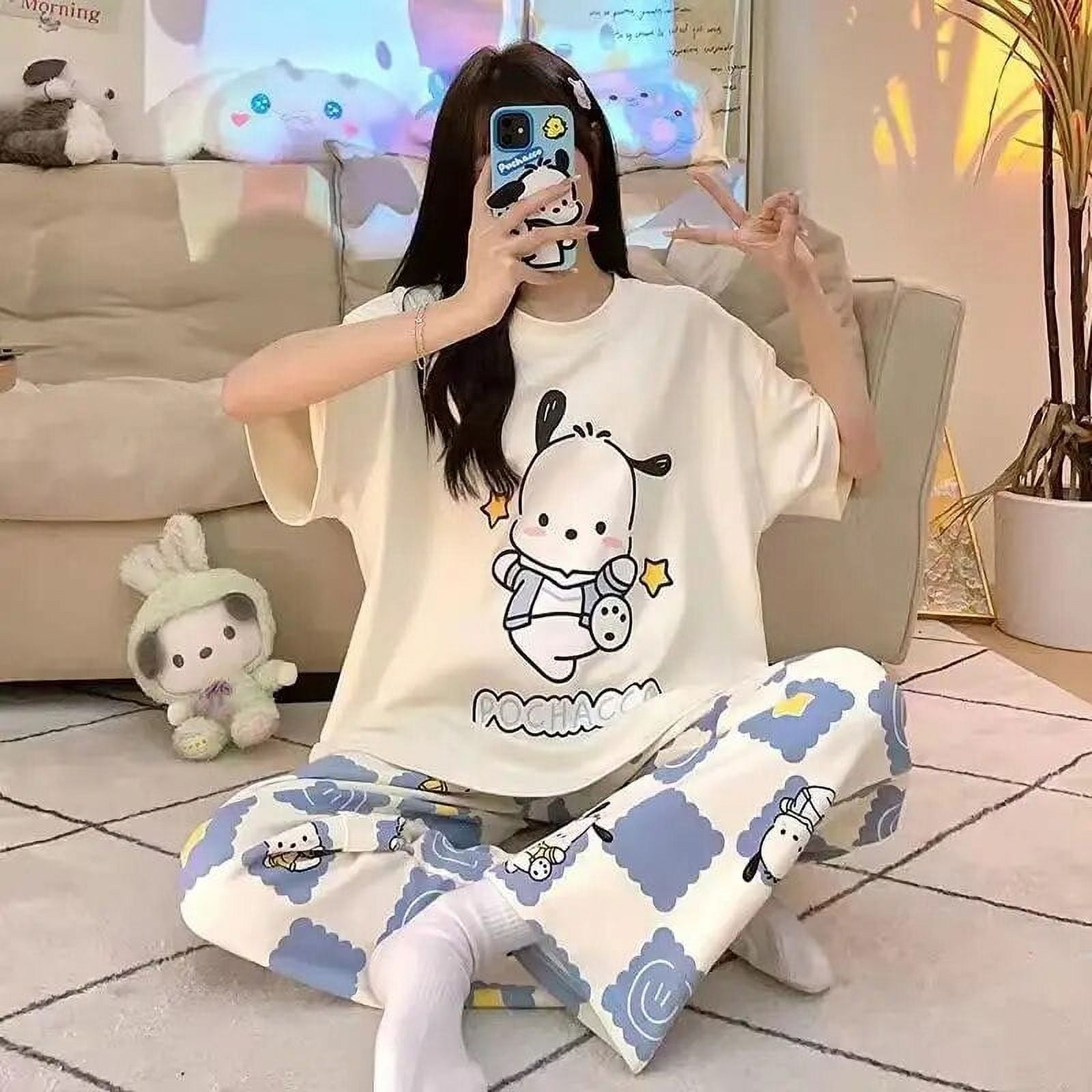 Sanrio Hello Kitty New Sweater Women Korean Style Cute Stripe Knit Pullover Y2k Fashion Clothes Pink Tops Autumn Winter Sweaters Walmart