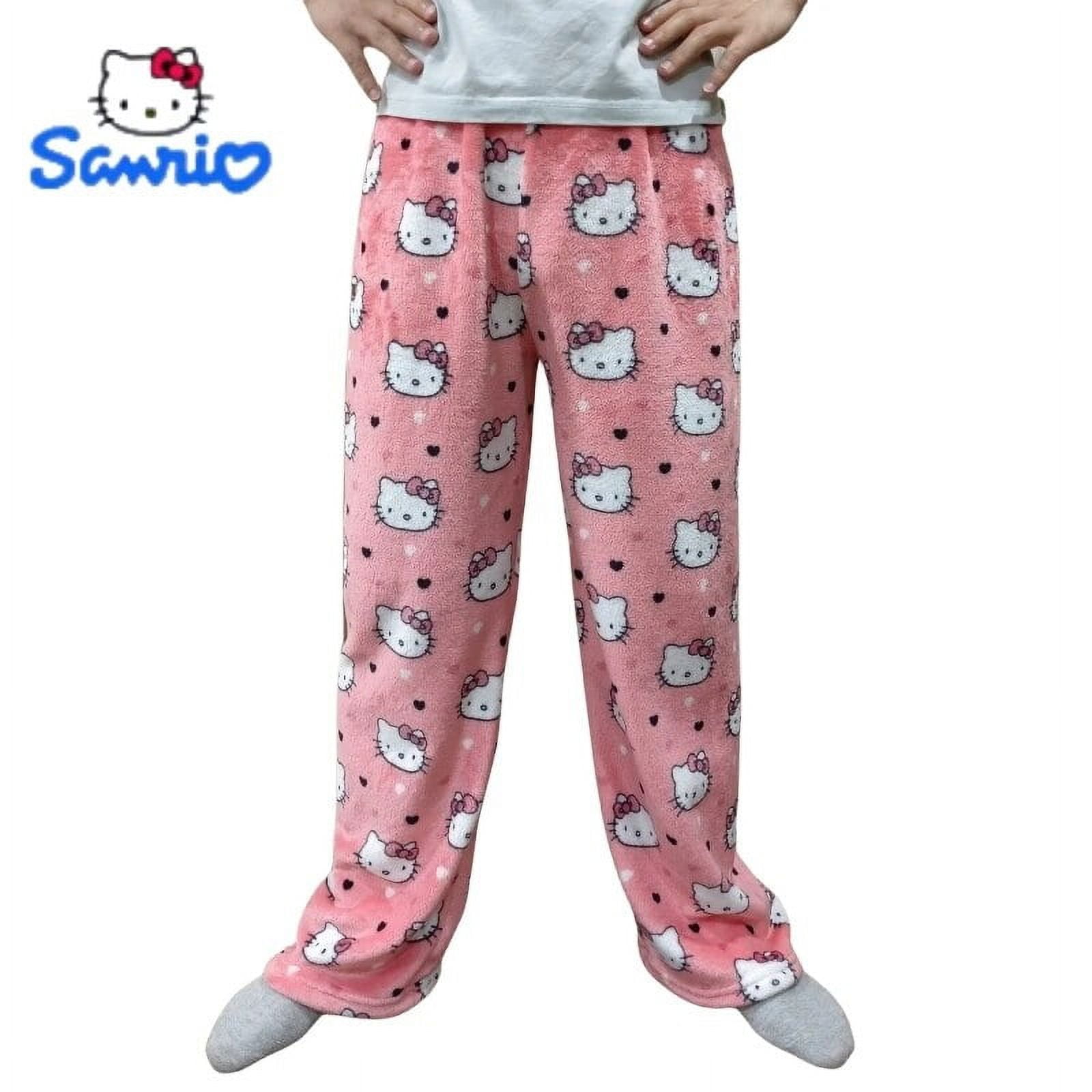 Sanrio Hello Kitty Pajama Pants Cartoon Home Casual Pants Autumn/Winter ...