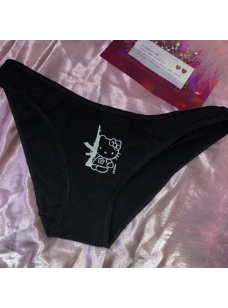 INSPI Chic 3pcs Panty for Women Plus Size Set Ribbon Printed or Plain  Cotton Underwear for Woman