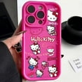 thumbnail image 1 of Sanrio Hello Kitty Pattern Silicone Phone Case For iPhone 11 12 13 14 15 Pro Max XS XR X 7 8 Plus SE 2020 2022 Shockproof Cover, 1 of 6