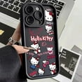 thumbnail image 1 of Sanrio Hello Kitty Pattern Silicone Phone Case For iPhone 11 12 13 14 15 Pro Max XS XR X 7 8 Plus SE 2020 2022 Shockproof Cover, 1 of 6
