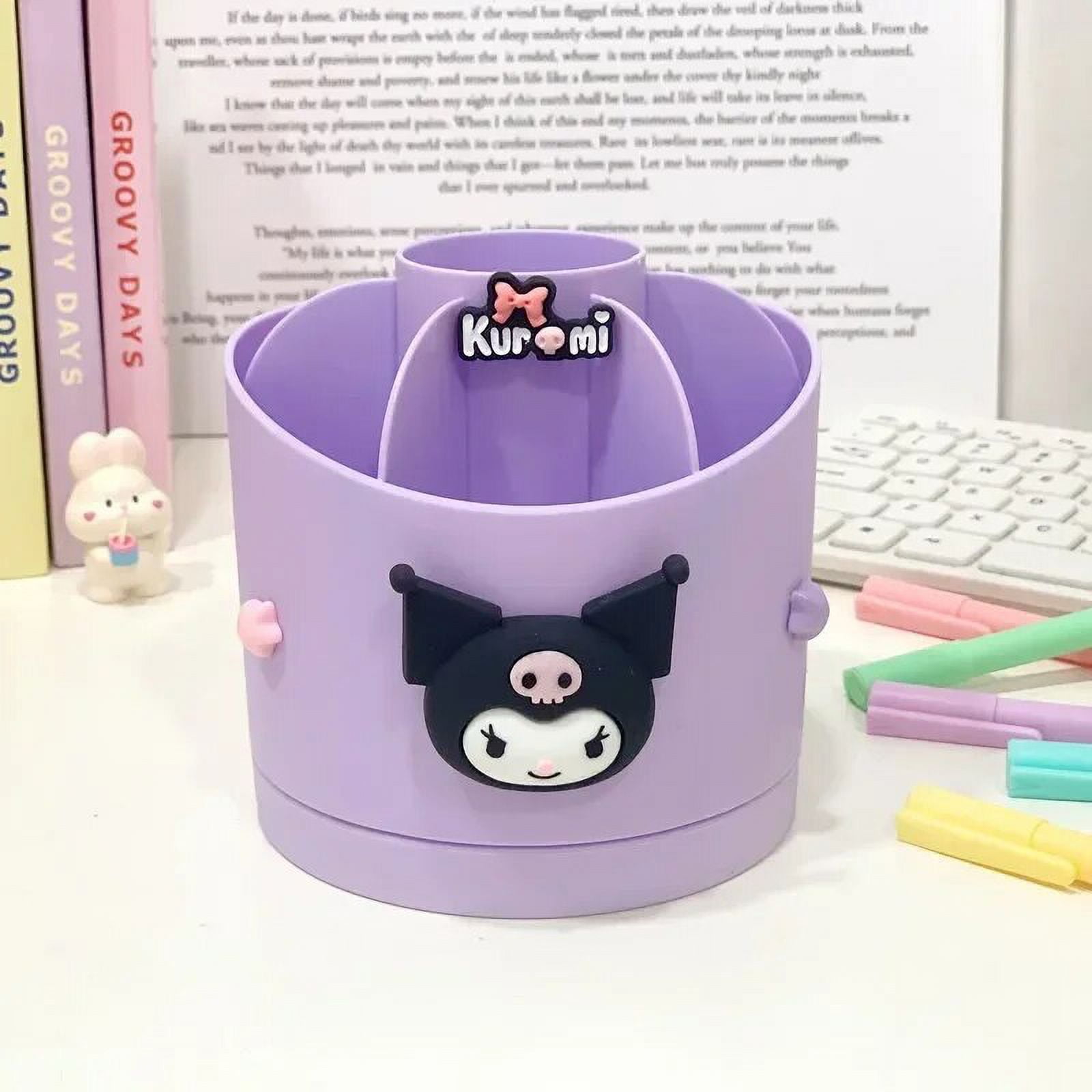 Sanrio Hello Kitty Pen Holder Cinnamoroll Kuromi Cute Brush Storage