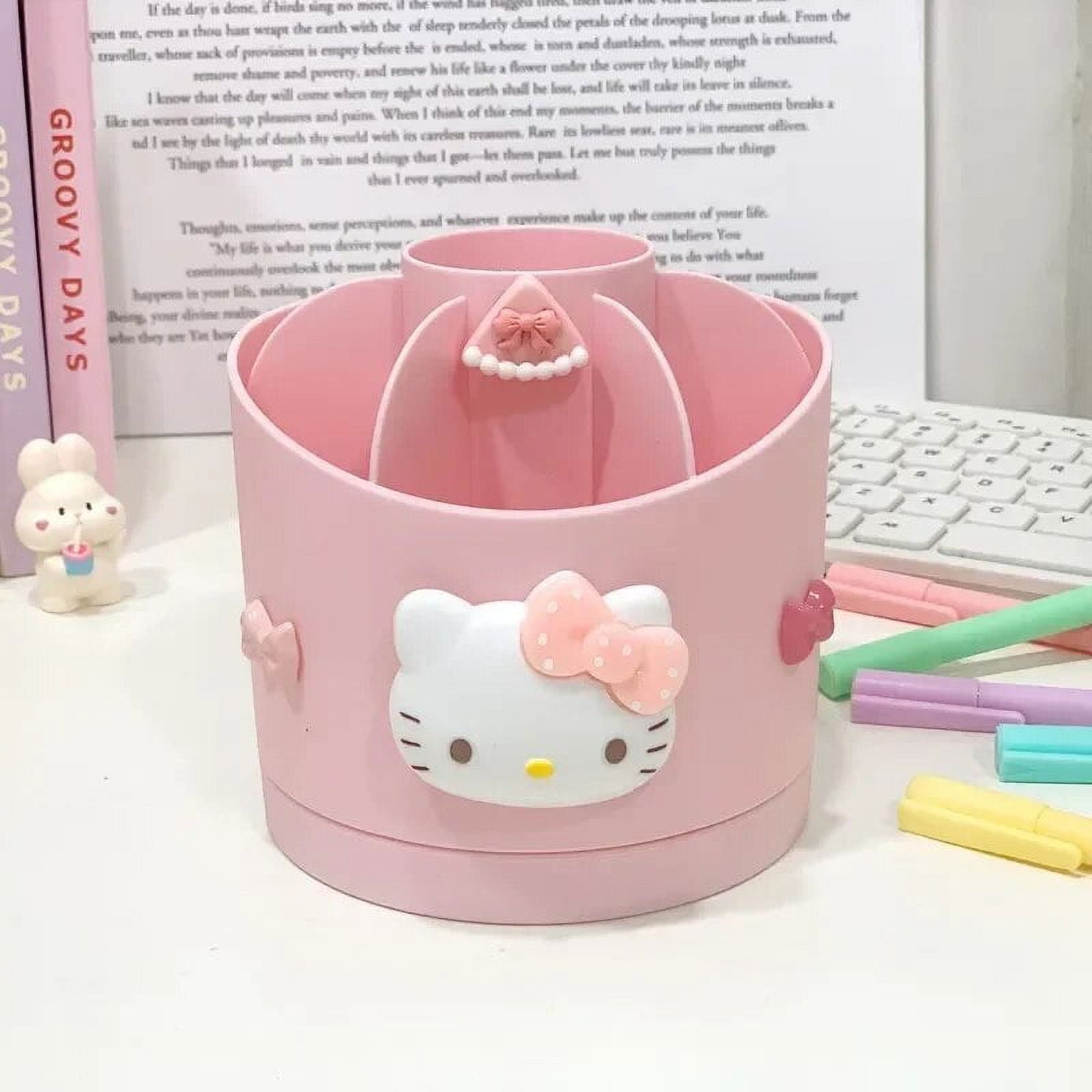Sanrio Hello Kitty Pen Holder Cinnamoroll Kuromi Cute Brush Storage
