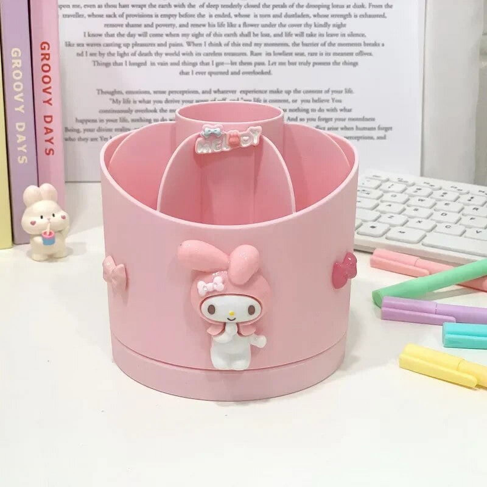 Sanrio Hello Kitty Pen Holder Cinnamoroll Kuromi Cute Brush Storage