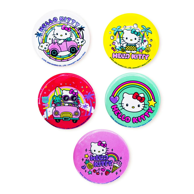Sanrio Hello Kitty Pretty Pastels 5-Piece Tin Pin Button Set 