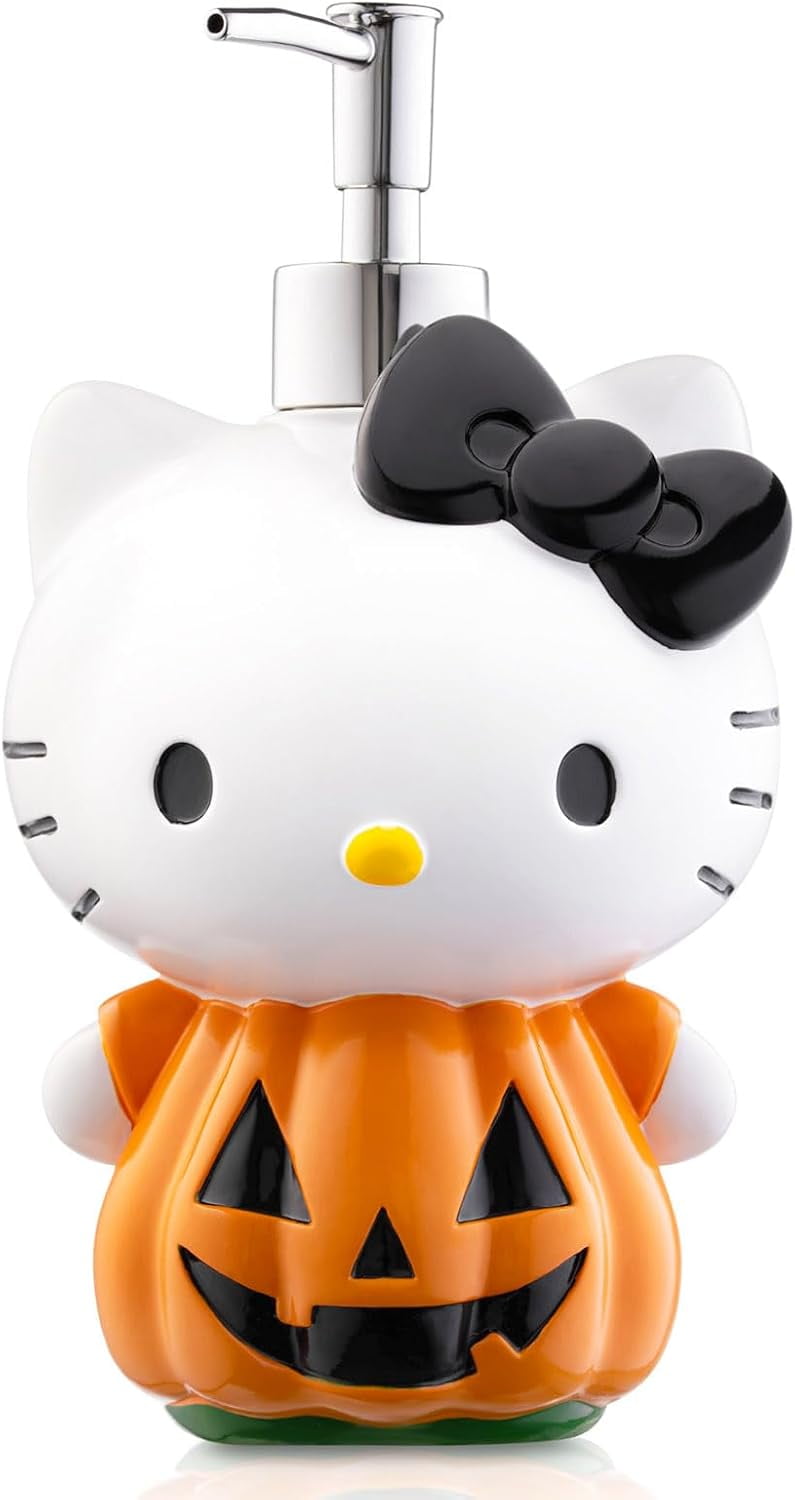 Sanrio Hello Kitty Pumpkin Jack-O-Lantern Soap & Lotion Dispenser
