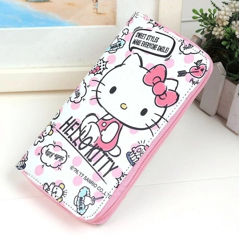 Belidome Brown Cow Print Long Wallet For Women - Zipper Closure, Card Holder, Passport & Coin Pocket