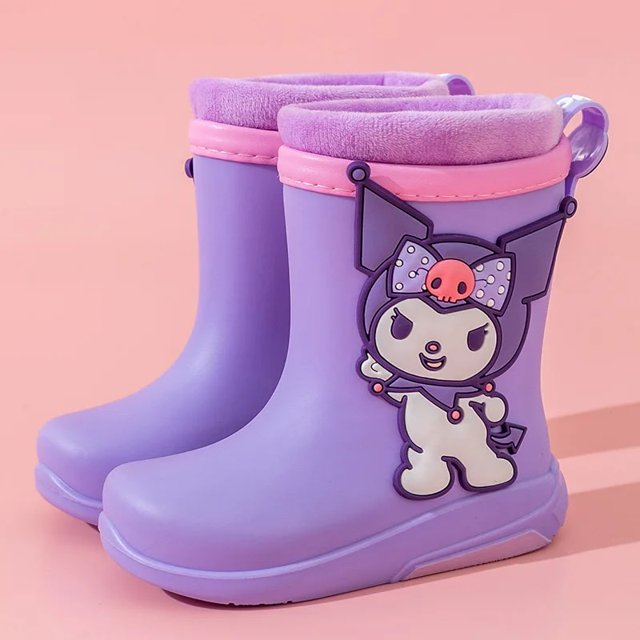 Sanrio Hello Kitty Rubber Rain Boots Cartoon Cinnamoroll Kuromi Kid‘s