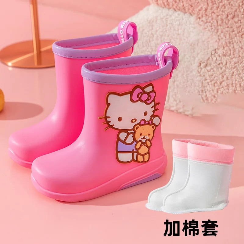 Sanrio Hello Kitty Rubber Rain Boots Cartoon Cinnamoroll Kuromi Kid‘s ...