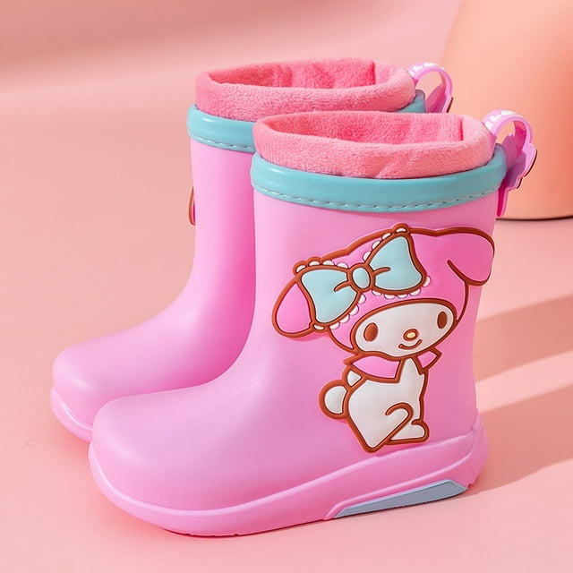 Sanrio Hello Kitty Rubber Rain Boots Cartoon Cinnamoroll Kuromi Kid‘s