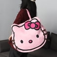 thumbnail image 1 of Sanrio Hello Kitty Shaped Tote Bags Women‘s Waterproof Canvas Large Capacity Travel Bag Zipper Luggage Bag Single Shoulder Bag, 1 of 7