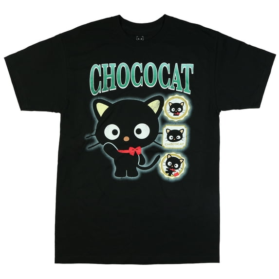 Sanrio Hello Kitty Shirt Men's Chococat Waving Short Sleeve Graphic Tee