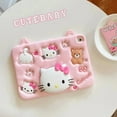 thumbnail image 1 of Sanrio Hello Kitty Silicone Protective Case with Holder for Apple iPad 10th Gen iPad Mini 2 3 4 5 6 iPad 7 8 9 10.2in, 1 of 15