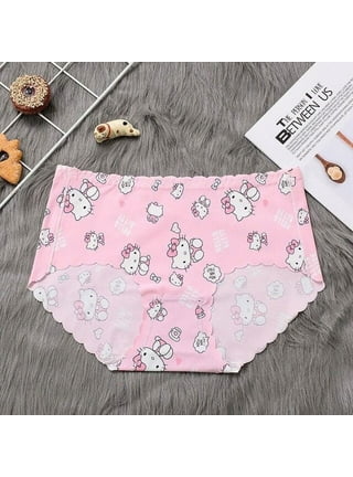 Sanrio Hello Kitty Cute Bra Back Straps Underwear Women Sexy Black Cup  Lingerie Halter Design Y2k Cotton Undies Female Top Bras