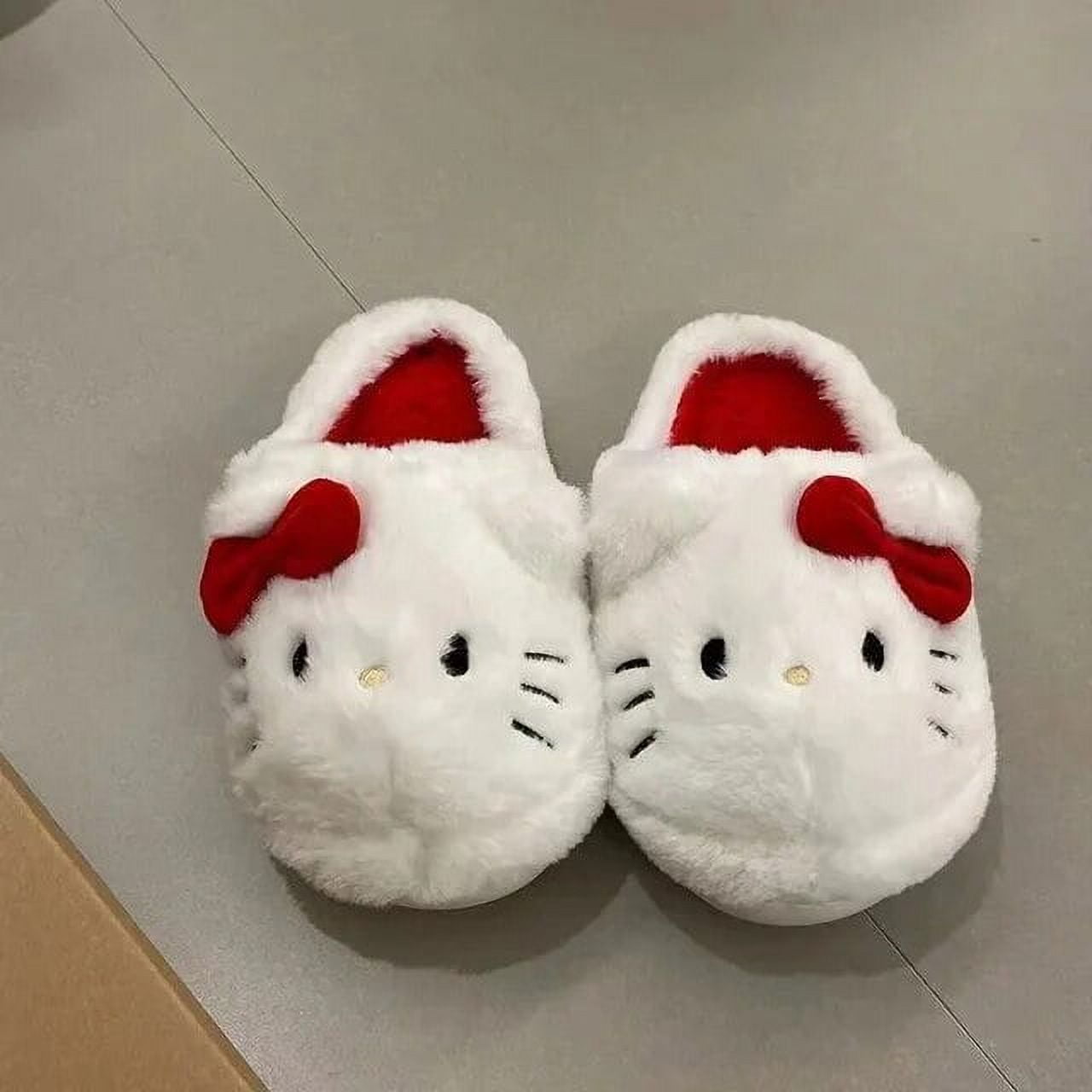 Sanrio Hello Kitty Slippers Kawaii Cute Student Autumn Winter Bedroom ...
