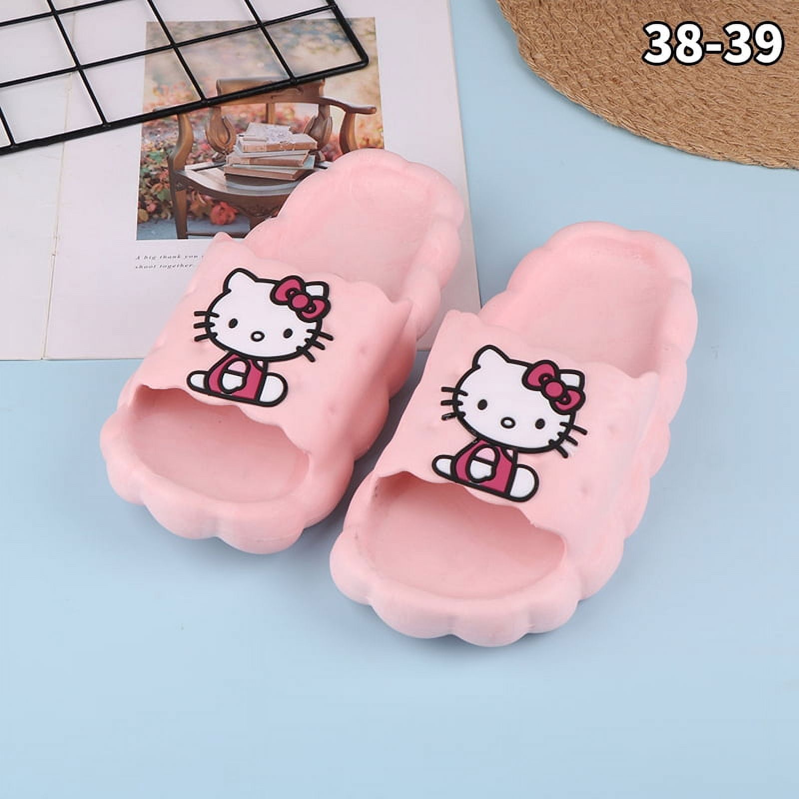 Sanrio Hello Kitty Slippers Kuromi Cartoon Kawaii Cute Anime Student ...