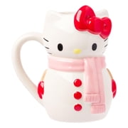 Sanrio Hello Kitty Snowman 20 Ounce 3D Sculpted Ceramic Mug
