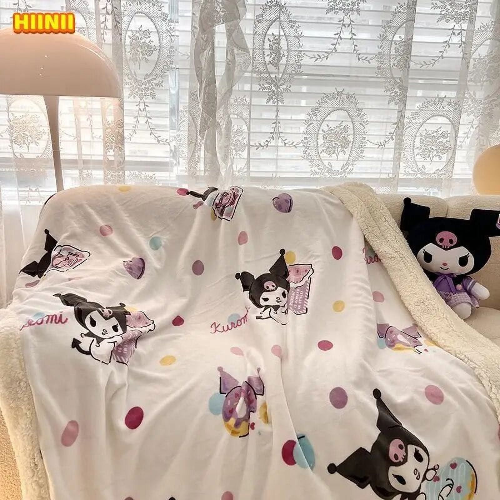 Sanrio Hello Kitty Soft Plush Blanket Cinnamoroll Luxury Double Sided