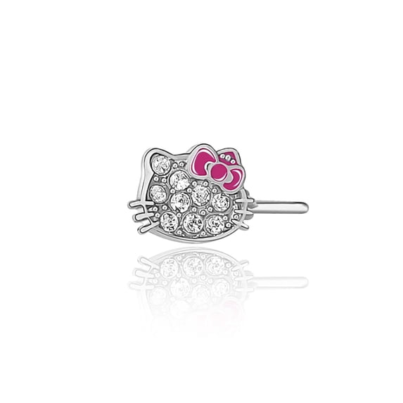 Sanrio Hello Kitty Stainless Steel (316L) Nose Stud - Hello Kitty Crystal, Authentic Officially Licensed