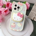 thumbnail image 1 of Sanrio Hello Kitty Stand Phone Cases For iPhone 16 Pro Max Original Shockproof Cover Iphone 16 Plus Y2K Cartoon Case Shell Coque Hello Kitty 3 For iPhone 16 Pro Max, 1 of 7