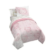 Sanrio Hello Kitty Stars 5 Piece Twin Size Bed Set with Shams