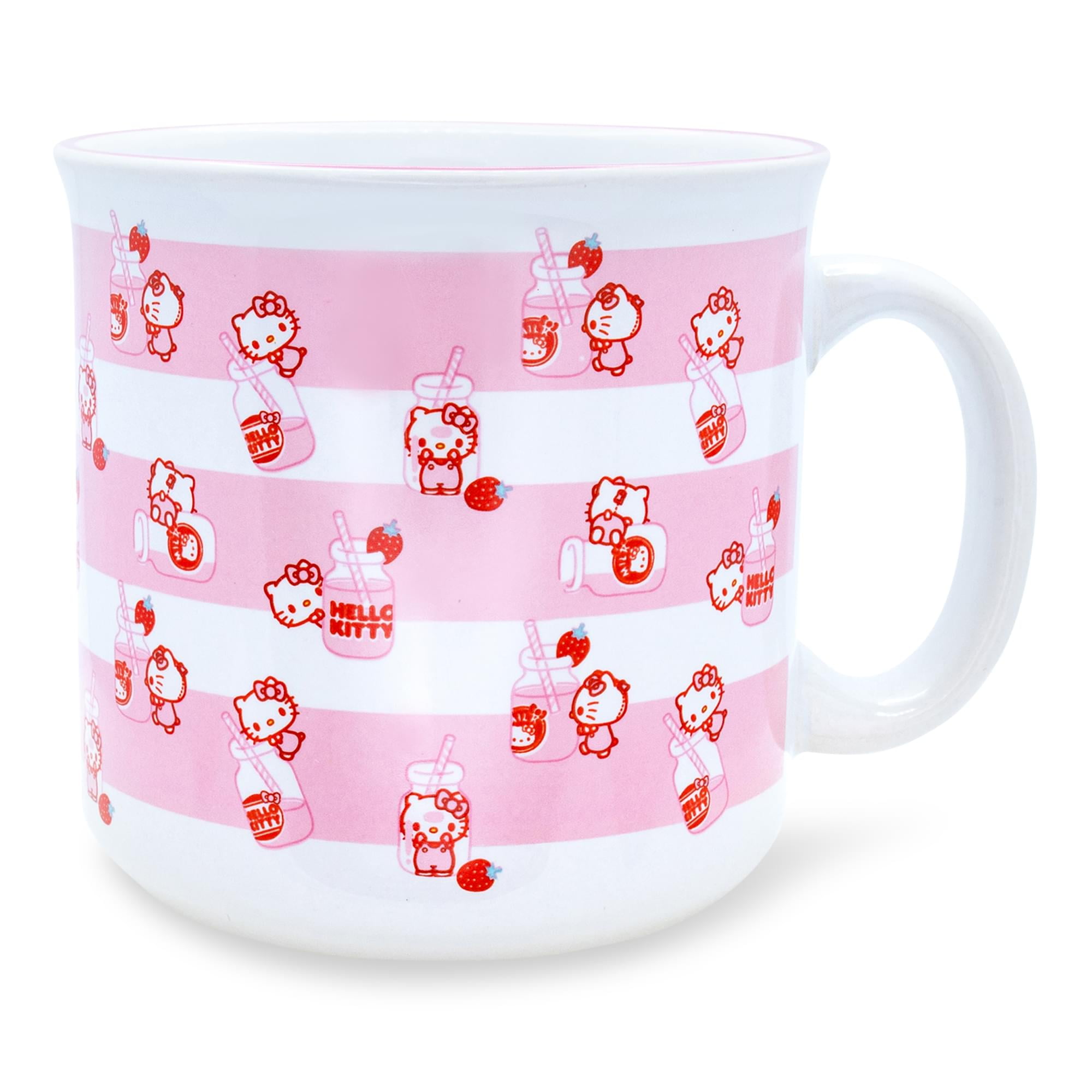 Sanrio Hello Kitty Strawberry Milk Ceramic Camper Mug | Holds 20 