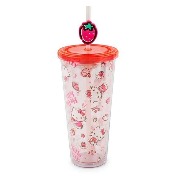 Sanrio Hello Kitty Strawberry Sweets Carnival Cup With Lid | Holds 24 Ounces