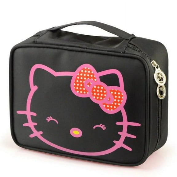 Sanrio Hello Kitty Stuff Y2K Makeup Bag New Large Capacity Toiletry Bag Women Christmas Gift Portable Out Storage Bag