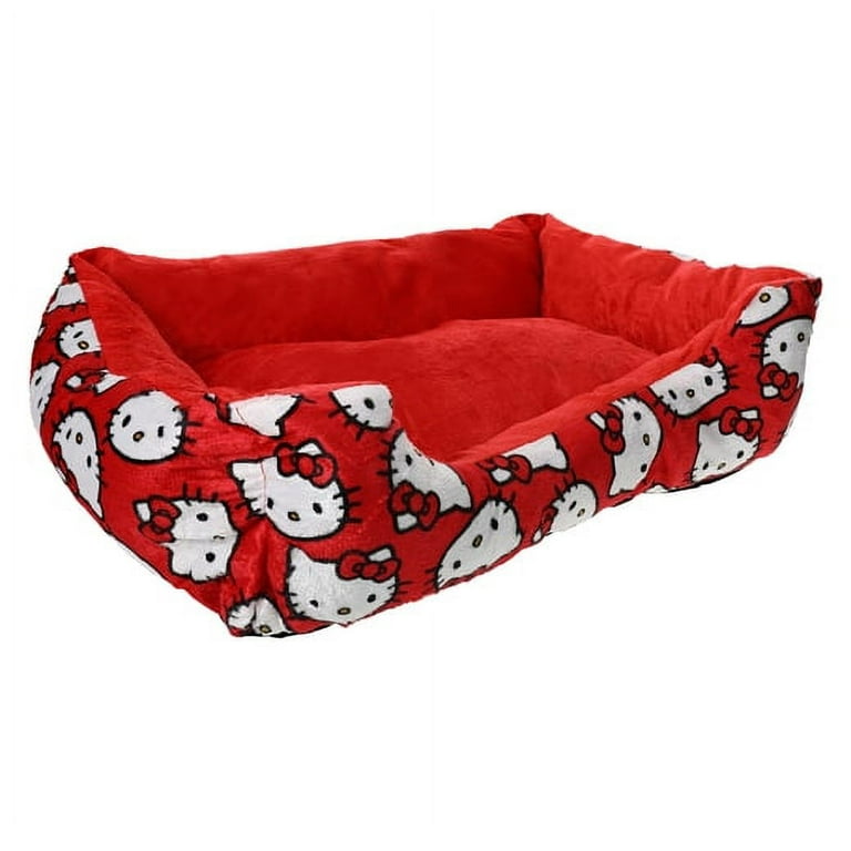 Sanrio Hello Kitty Super Soft Plush Cuddler Pet Bed 20 x 16 for Dogs &  Cats, Small Size