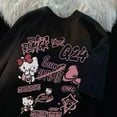 thumbnail image 1 of Sanrio Hello Kitty T-shirt Cotton Summer 2024 New Print For Youthful Woman Clothes 90s Fashion Hip Hop Gothic Tees Y2k 2000s Top, 1 of 10