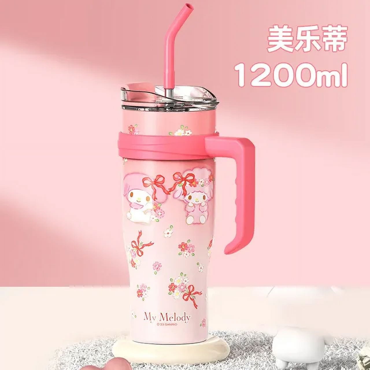 Sanrio Hello Kitty Thermos Bottle 1200ml My Melody Sippy Water Cup